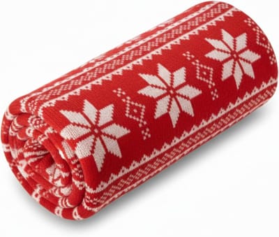 Extra Zachte Fleece Deken Sterrenprint 150x120 cm | Warme Kerst Plaid voor Sofa & Decoratie