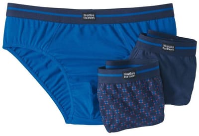 ATLAS FOR MEN - Set van 3 katoenen onderbroeken - Heren - Verkrijgbaar in grote maten - M