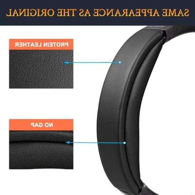 Vervangende Hoofdband Pad Kit voor Sony WH-1000XM4 Hoofdtelefoon - Eenvoudige DIY Installatie, Zwart, Comfortabel en Duurzaam