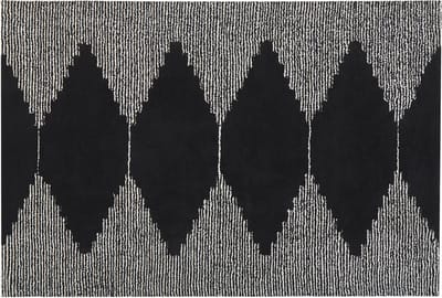 BATHINDA - Laagpolig vloerkleed - Zwart - 160 x 230 cm - Katoen