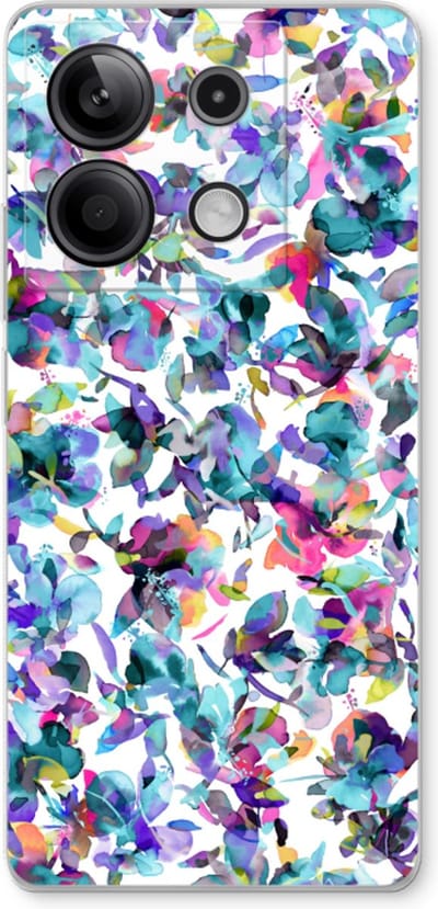 Case Company® - Hoesje geschikt voor Xiaomi Redmi Note 13 5G hoesje - Hibiscus Flowers - Soft Cover Telefoonhoesje - Bescherming aan alle Kanten en Schermrand