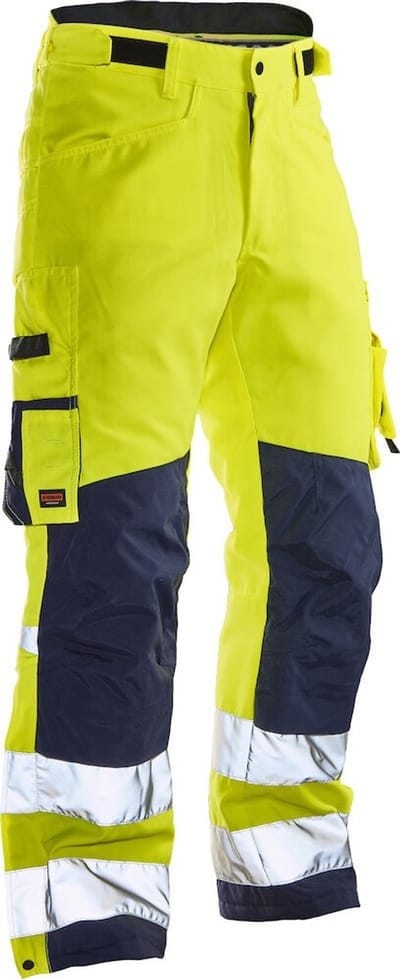 Jobman 2236 Hi-Vis Winter Trousers Star 65223607 - Geel/Navy - C50