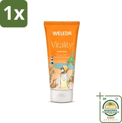 1 x WELEDA - Douchecrème Duindoorn Vitality - 200 ml- Douchecrème - Duindoorn - Natuurlijke Douchecrème - Biologische Douchecrème - Vitaliteit