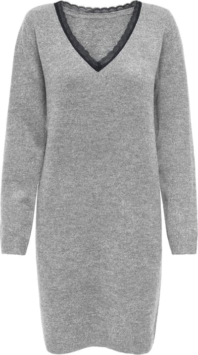 ONLY - ONLTAMMY LS REVERS LACE DRESS BF KNT - Dames - Mini jurken