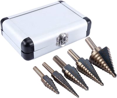 HSS Trepboor Set van 5 Stukken, Conische Boor en Reparatieset voor Precisiewerk en Metalen Bewerking