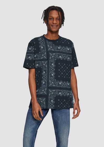 Q/S designed by - T-shirt - Maat S - Mannen - MARINE - katoen