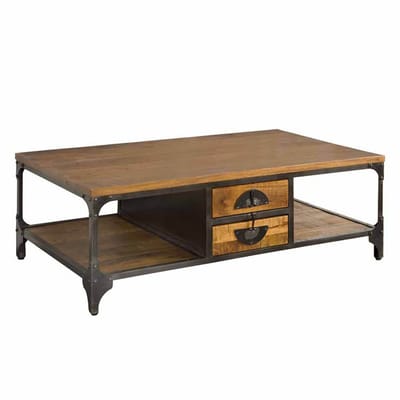 Tower Living Salontafel Basto - Rechthoek Bruin Hout - 135x75x45cm