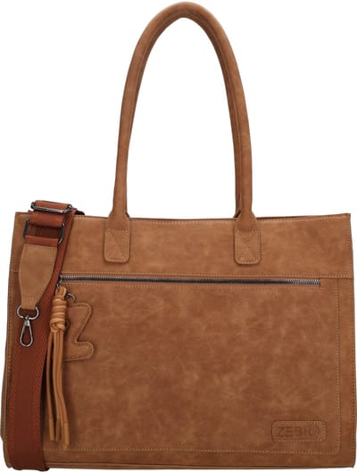 Zebra Trends Rosalyn Shopper 15,6 inch - Laptopvak - School - Werk - Laptoptas - Dames - Tote Bag - Dames Tas - Bruin
