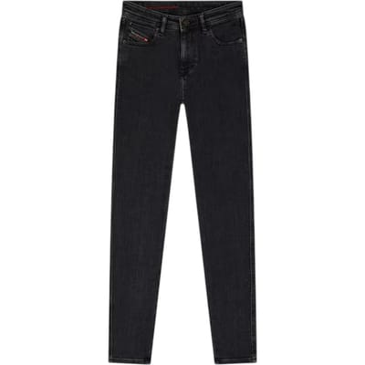 Diesel Dames 1984 Slandy skinny jeans met hoge taille (Zwart/grijs denim)