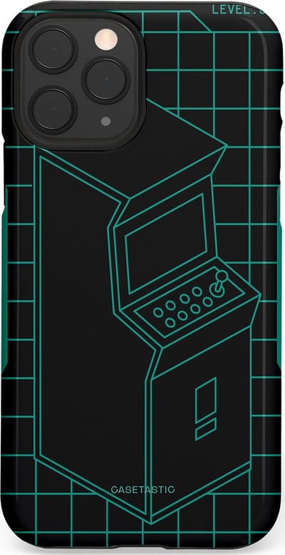 Casetastic Hoesje Geschikt voor Apple iPhone 11 Pro - Stijlvolle Beschermende Duo-layer Case - Retro joystick