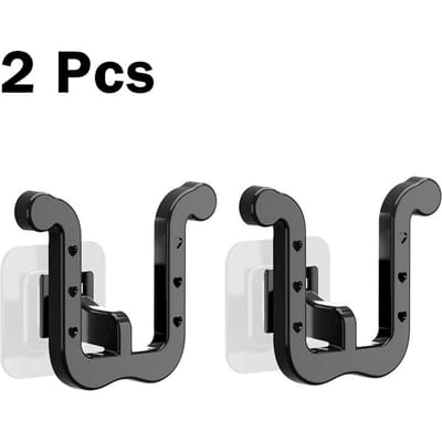 2 stuks Slippers Haken Badkamer Wandmontage Perforatievrij Slippers Rekken Zelfklevend Opbergrek voor Slippers Schoenen Hanger Houder gray