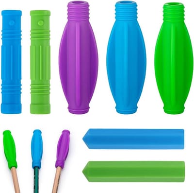 Multikleurige Siliconen Caps voor Pennen - Bescherming, Creatief Schrijven en Kantooraccessoires
