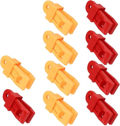 Set van 10 Klemmen voor Sterke Zeilen, Tentbevestiging en Zonwering, Universele Klemmen voor Caravan en Motorhome