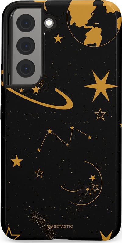 Casetastic Hoesje Geschikt voor Samsung S22 - Stijlvolle Beschermende Duo-layer Case - Nachtelijk uitzicht