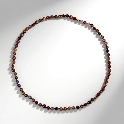 Cavill - Halsketting met Jaspisstenen 246 ct - 70 cm - Ronde 8 mm Natuurlijke Stenen - Bali Sieraden - Aardetinten Kralen Ketting Dames Elegant