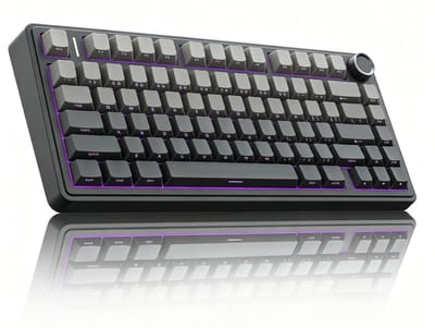 AULA F75 Pro - Draadloze Gaming Toetsenbord - Mechanisch Toetsenbord - 75% Hot-Swappable Custom Toetsenbord Met Draaiknop - 2,4 GHz/USB-C/BT5.0 Mechanisch Gamingtoetsenbord - Zeerif Zwart