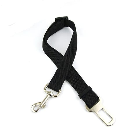 Autogordels voor honden 40-70 cm verstelbare huisdier veiligheidsgordel met draaibare Snap veiligheid- auto's huisdier reizen accessoires- Zwart