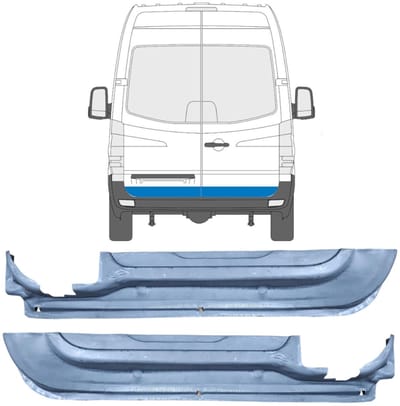 Reparatie plaatwerk achterste deuren voor Volkswagen Crafter 2005-2017