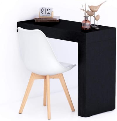 Bureau Evolution - Werkplek Bureau - Thuiswerken - Ruimtebesparend Ontwerp - 90x40 cm - Zwart Essen