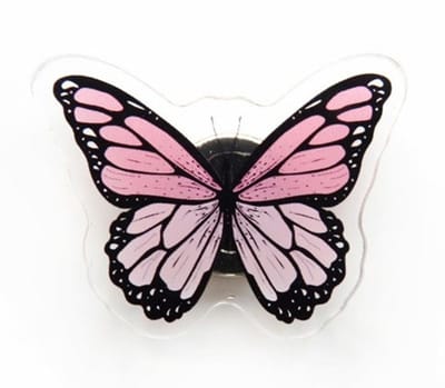 Naaldenhouder - LETI - Needleminder Pink Butterfly - Paarse Vlinder - letistitch