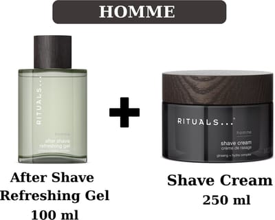 Rituals - Homme - Combi Set - Shave Cream 250 ml + After Shave Refreshing Gel 100 ml - Rituals Men - Rituals Man