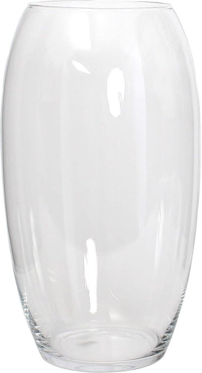 Mica Decorations Vaas Vince glas transparant - H 45 x Ø 25 cm