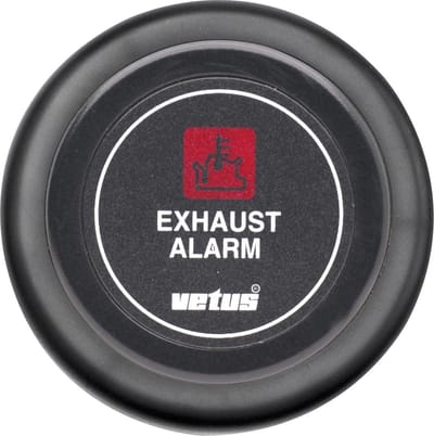 VETUS XHI12B zwarte Uitlaattemperatuurmeter - 12 Volt