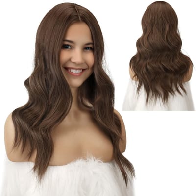 VELTRR® Top Kwaliteit Damespruik – Pruiken Dames - Hair Wig – Lang - Bruin