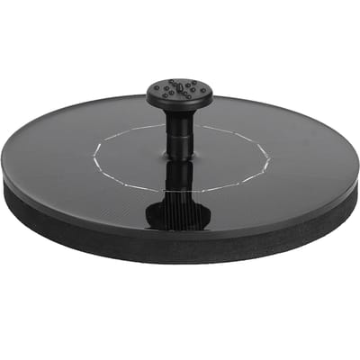 Creatieve Zonne-energie Zwevende Fontein Waterpomp voor Tuinvijver Zwembad Visvijver 180L/u 1.4W gray