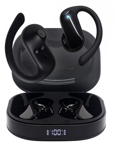 Xssive - Oortjes Draadloos - Open Air Sport Oortjes met Oorhaak - Draadloze Oordopjes - Bluetooth Earbuds - Hardloop Oortjes