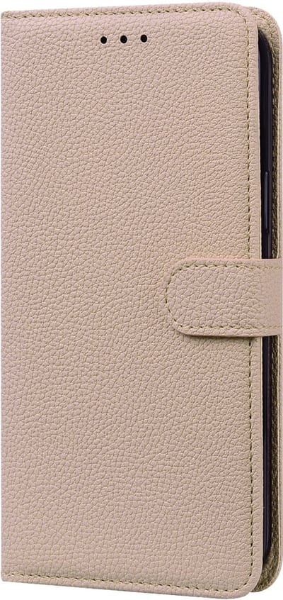 Hoesje geschikt voor iPhone 16e - Bookcase - Koord - Pasjeshouder - Portemonnee - Camerabescherming - Kunstleer - Beige