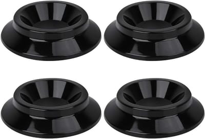 Set van 4 ronde voetpads voor piano - ABS caster cups voor optimale bescherming en stabiliteit
