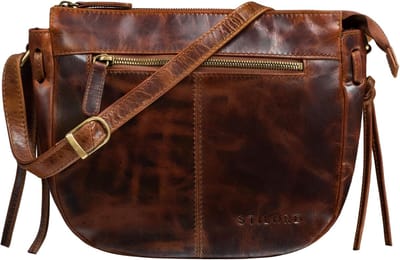 Leren Handtas Dames Vintage Schoudertas Verstelbare Band