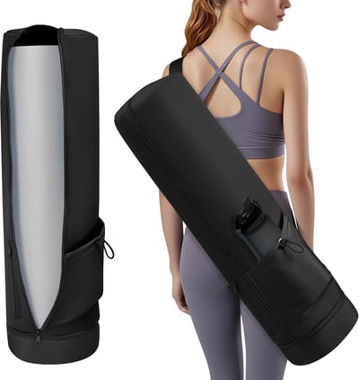 Dailygoods- Yogamatdrager Waterdicht - Draagtas voor Yogamat - Verstelbare Draagriem - Grote Capaciteit - Meerdere Zakken - Duurzaam Materiaal - Yogatassen