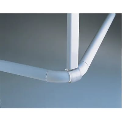 Plafondsteun Douchegordijnstang – Aluminium Plafondbeugel voor Douchegordijn Stang – Wit – 60 cm