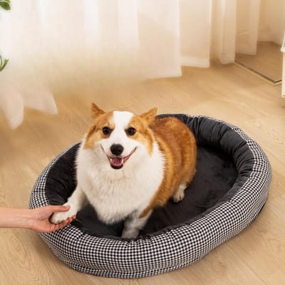 Nouveau Chien et Chat Quatre Saisons Général avec Tapis Tapis Résistant aux Morsures Antiadhésif Poils Ovale Motif Mille Oiseaux Nid Tapis S50*42