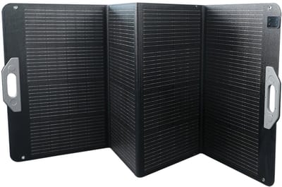 Opvouwbaar zonnepaneel, 200 watt, zwart
