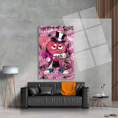 Luxe Plexiglas Schilderij M&M's | 40x60 | Woonkamer | Slaapkamer | Kantoor | Muziek | Design | Art | Modern | ** 5MM DIK!**