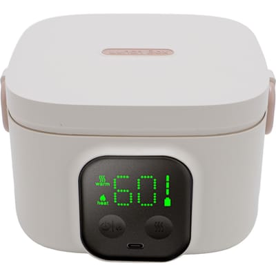 Bol Intelligent à Température Constante 500ml 7 Vitesses Minuteur Chauffage Rapide Isolé Acier Inoxydable Électrique Déjeuner L