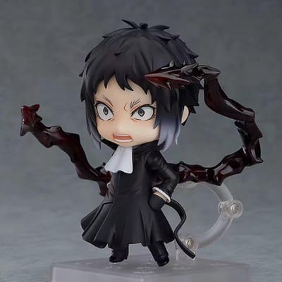10cm Bungo Stray Dogs Q Editie Osamu Dazai Nakahara Chuuya Anime Figuur PVC Actie Figuur Standbeeld Figuur Set Speelgoed Cadeaus Premium Kwaliteit With box