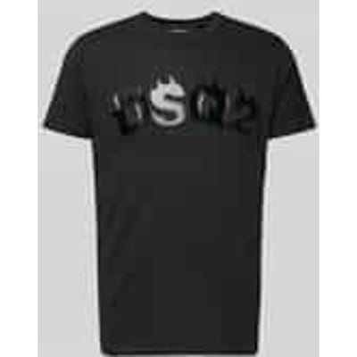 T-shirt met labelprint