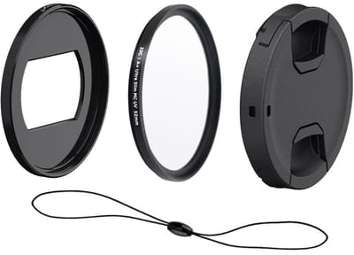 Dailygoody - 4-delige Lensset - Accessoire Kit - Geschikt voor Vlogcamera's - Inclusief Filteradapter - UV Filter - Lensdop en Deksel