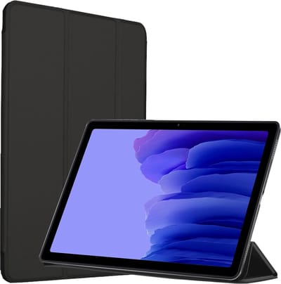 Hoes geschikt voor Samsung Galaxy Tab A7 (2020) - Book Case Trifold Zwart