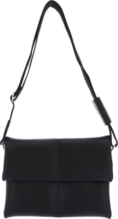 SEIDENFELT MANUFAKTUR Schoudertas Heby Crossbag Black / Gold Zwart