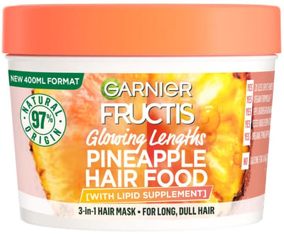 Garnier Fructis Hair Food Pineapple - 3-in-1 Haarmasker - Lang dof haar - 400ml