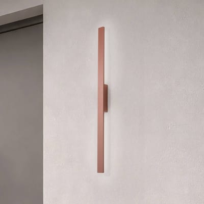 Nowodvorski Lighting LED wandlamp Demi M, baksteenrood, aluminium, hoogte 100 cm, IP54