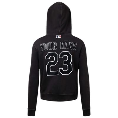 Gebroken witte X MLB Chicago White Sox slim-fit zwarte hoodie