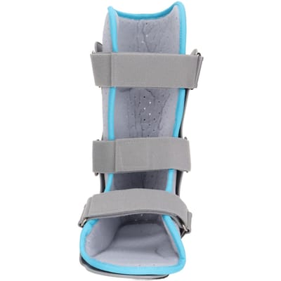 Ademende Voetfractuur Ondersteuningsbrace Stabiele Fixatie Enkelfractuur Verstuiking Beschermer Links gray