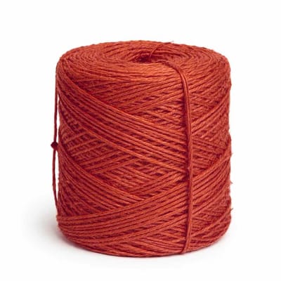 Jutetouw – Rode natuurvezel – Rood – 470 meter – Vlaskoord