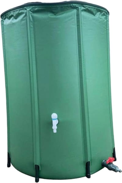 Opvouwbare Regenton - Wateropslag Bak - Tuin Water Geven - Dubbel Gaasfilter - 100L tot 250L - Groen